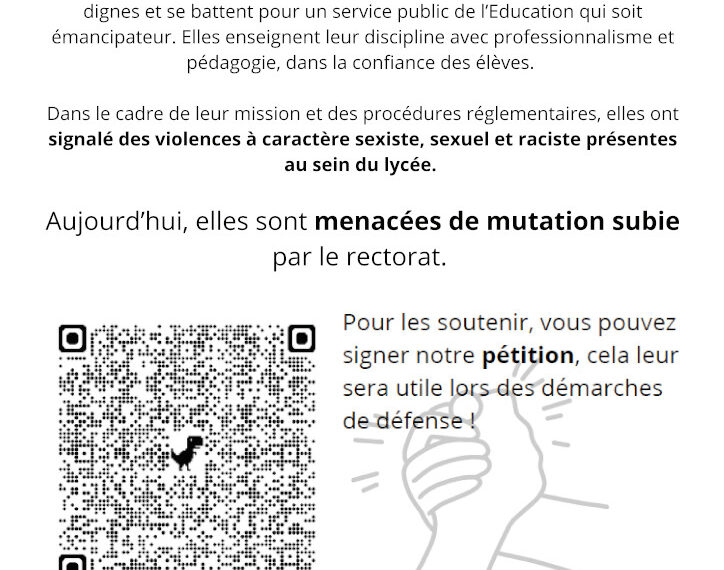 Pétition en soutien à Julie et Sabrina