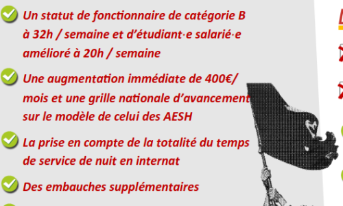 AED : en grève le 2 juin ! La lutte continue pour un vrai statut et un salaire