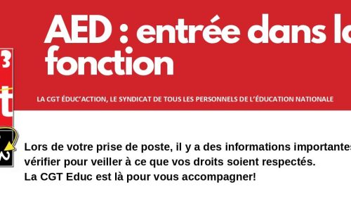 AED : Guide à la prise de fonctions