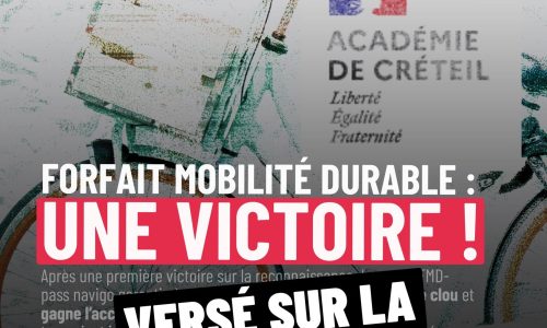 Forfait mobilité Durable : après la victoire CGT, mise en paiement le 28 avril