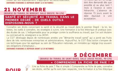  Plan de formation syndicale départemental – spécial 93